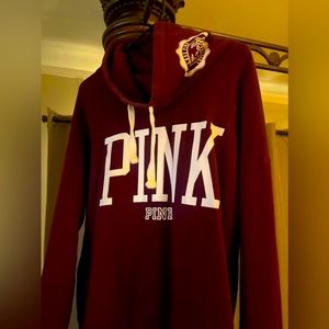 Pink sweater. Only worn a few times. Burgundy